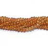 Natural Spessartite Garnet Mystic Quartz Faceted Roundel Beads StrandLength 13 Inches and Size 4mm approx.